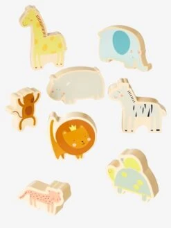 Puzzle Chunky Jungle En Bois FSC® Multicolore - Vertbaudet -Promos Jouets Boutique puzzle chunky jungle en bois fsc 3