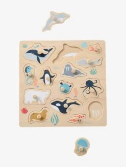 Puzzle De La Banquise En Bois FSC® Multicolore - Vertbaudet -Promos Jouets Boutique puzzle de la banquise en bois fsc 2