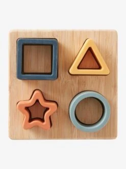 Puzzle Des Formes En Bois Et Silcone Multicolor - Vertbaudet -Promos Jouets Boutique puzzle des formes en bois et silcone 2