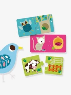 Puzzle Duo Habitat - DJECO Multicolore - Djeco -Promos Jouets Boutique puzzle duo habitat djeco 3
