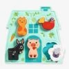 Puzzle Feutrine Mouki -DJECO Bleu - Djeco -Promos Jouets Boutique puzzle feutrine mouki djeco