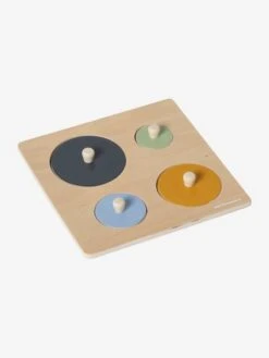 Puzzle Formes Rondes Animaux En Bois FSC® Multicolore - Vertbaudet -Promos Jouets Boutique puzzle formes rondes animaux en bois fsc 1