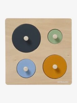 Puzzle Formes Rondes Animaux En Bois FSC® Multicolore - Vertbaudet -Promos Jouets Boutique puzzle formes rondes animaux en bois fsc 3