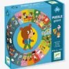 Puzzle Géant La Journée DJECO Bleu - Djeco -Promos Jouets Boutique puzzle geant la journee djeco