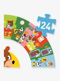 Puzzle Géant La Journée DJECO Bleu - Djeco -Promos Jouets Boutique puzzle geant la journee djeco 2