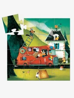 Puzzle Le Camion De Pompier 16 Pièces DJECO Multicolore - Djeco -Promos Jouets Boutique puzzle le camion de pompier 16 pieces djeco 1