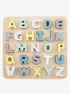 Puzzle Lettres à Encastrer En Bois FSC® Multicolore - Vertbaudet -Promos Jouets Boutique puzzle lettres a encastrer en bois fsc 1