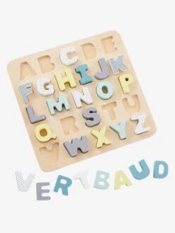 Puzzle Lettres à Encastrer En Bois FSC® Multicolore - Vertbaudet -Promos Jouets Boutique puzzle lettres a encastrer en bois fsc 3
