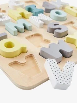 Puzzle Lettres à Encastrer En Bois FSC® Multicolore - Vertbaudet -Promos Jouets Boutique puzzle lettres a encastrer en bois fsc 4