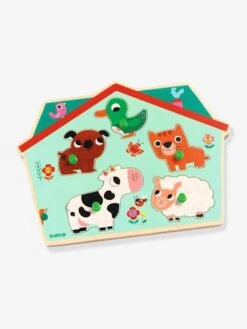 Puzzle Sonore Ouaf Woof - DJECO Bleu - Djeco -Promos Jouets Boutique puzzle sonore ouaf woof djeco 2