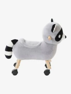 Raton Laveur Masqué à Roulettes En Peluche Et Bois FSC® Multicolore - Vertbaudet -Promos Jouets Boutique raton laveur masque a roulettes en peluche et bois fsc 4