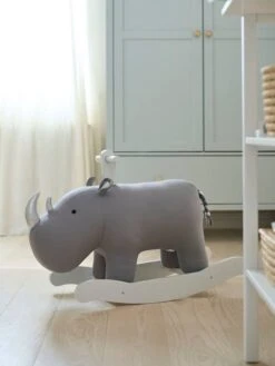 Rhinocéros à Bascule FSC® Gris - Vertbaudet -Promos Jouets Boutique rhinoceros a bascule fsc 2