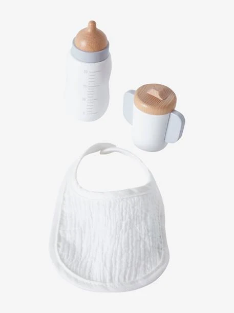 Set Accessoires Repas Poupon En Bois FSC® Blanc - Vertbaudet 6 Set Accessoires Repas Poupon En Bois FSC® Blanc - Vertbaudet – Image 4