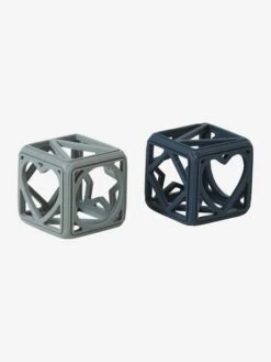 Set De 2 Cubes En Silicone Bleu - Vertbaudet -Promos Jouets Boutique set de 2 cubes en silicone 2