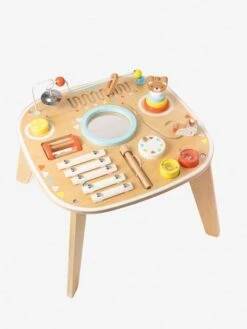 Table D'activités Et D'éveil Musical Bois FSC® Rose - Vertbaudet -Promos Jouets Boutique table dactivites et deveil musical bois fsc 3