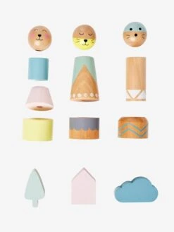 Table D'activités Petits Sioux En Bois FSC® Multicolore - Vertbaudet -Promos Jouets Boutique table dactivites petits sioux en bois fsc 3