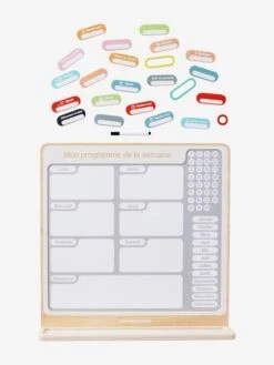 Tableau Organisateur De Semaine Gris - Vertbaudet -Promos Jouets Boutique tableau organisateur de semaine 3
