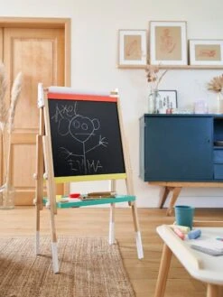 Tableau Pliable Et Réglable En Hauteur 3 En 1 En Bois FSC® Multicolore - Vertbaudet -Promos Jouets Boutique tableau pliable et reglable en hauteur 3 en 1 en bois fsc 1