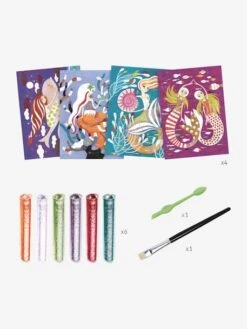 Tableaux à Pailleter - La Lumière Des Sirènes DJECO Multicolore - Djeco 8 Tableaux à Pailleter - La Lumière Des Sirènes DJECO Multicolore - Djeco -Promos Jouets Boutique tableaux a pailleter la lumiere des sirenes djeco 2