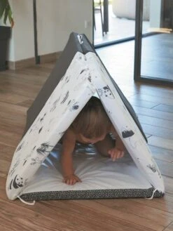 Tapis De Motricité XL Black And White Experience - CANDIDE Blanc - Candide -Promos Jouets Boutique tapis de motricite xl black and white experience candide 5