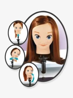 Tête à Coiffer Avec étau BUKI Rose - Buki -Promos Jouets Boutique tete a coiffer avec etau buki 2