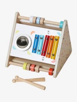 Triangle D'activités Musicales En Bois FSC® Beige - Vertbaudet -Promos Jouets Boutique triangle dactivites musicales en bois fsc 4