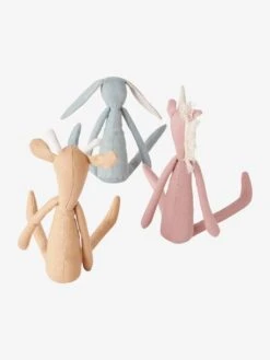 Trio De Poupées En Lin Multicolore - Vertbaudet -Promos Jouets Boutique trio de poupees en lin 4